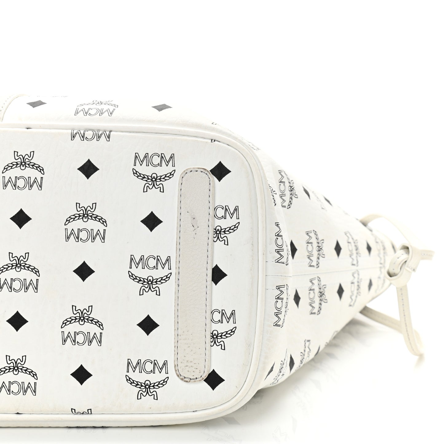 Visetos Medium Liz Reversible Shopper Tote White