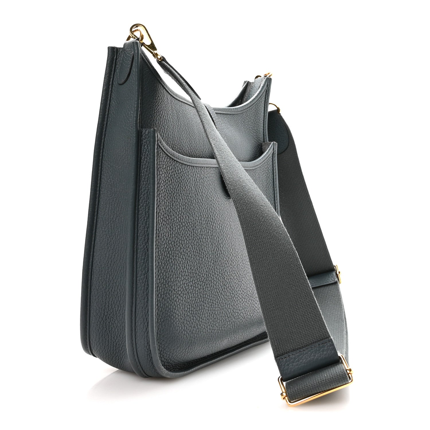 Hermes Taurillon Clemence EVELYNE III PM Vert Cypress 3 of 10