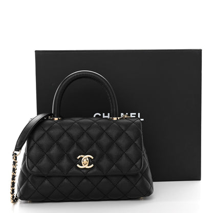 Chanel Caviar Quilted Mini Coco Handle Flap Black 11 of 11