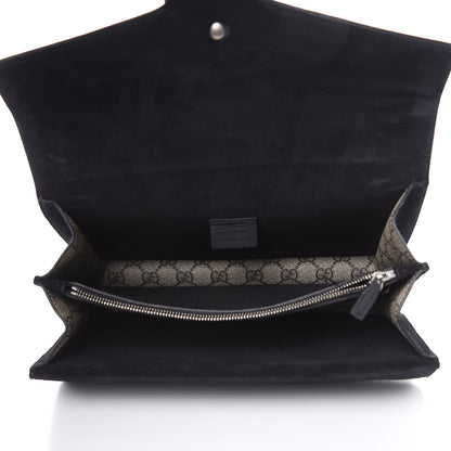 Gucci GG Supreme Monogram Crystal Small Dionysus Shoulder Bag Black 4 of 12