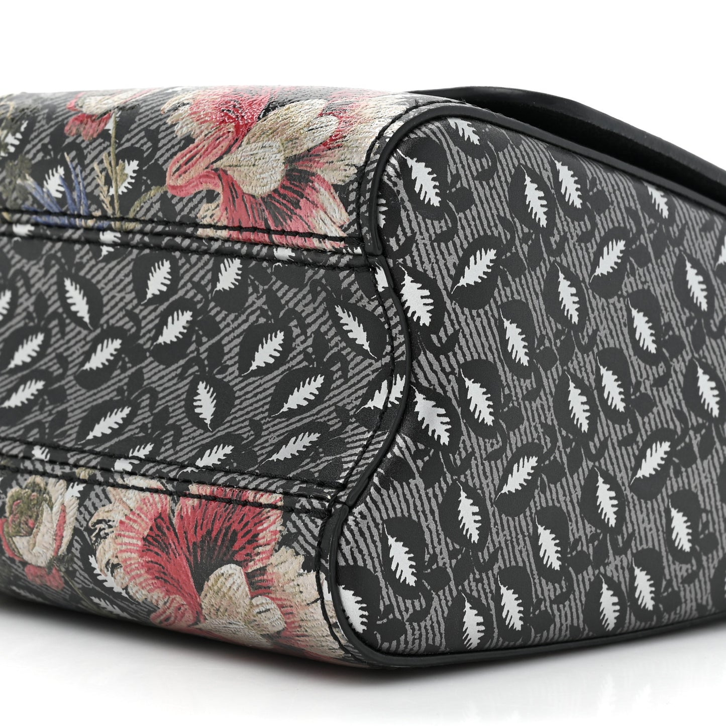 Calfskin Printed Twist Shoulder Bag MM Multicolor