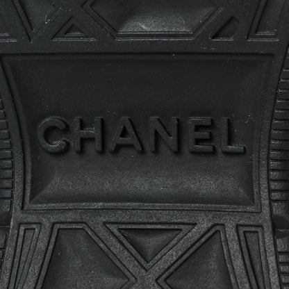 Chanel Velvet Calfskin Mixed Fibers CC Sneakers 37 Black 6 of 7