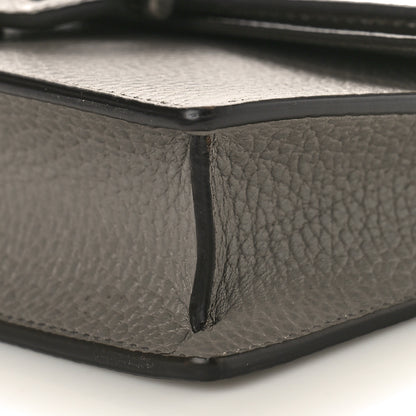Gucci Dollar Calfskin Crystal Super Mini Dionysus Shoulder Bag Dusty Grey Black Diamond 9 of 9