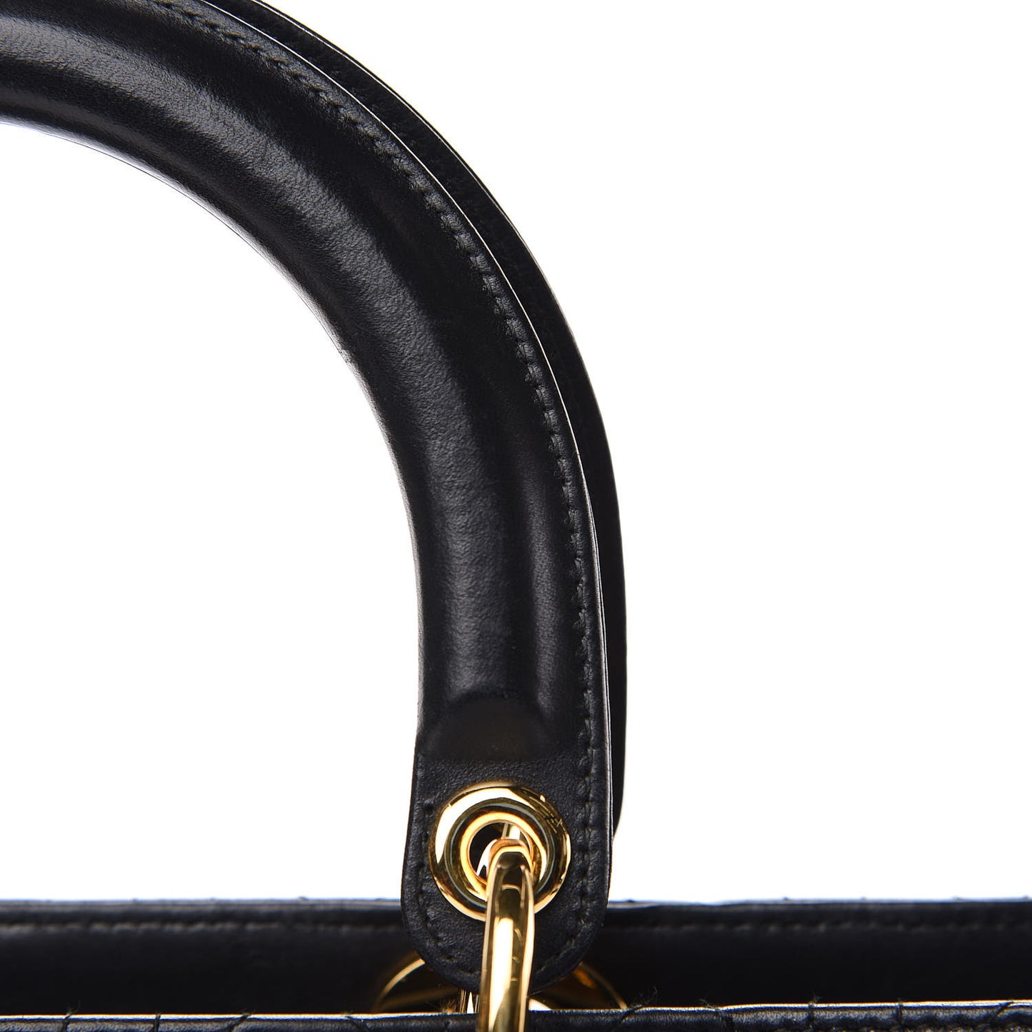 Lambskin Cannage Large Lady Dior Black