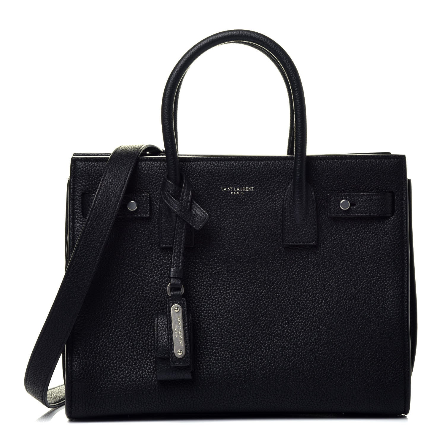 Saint Laurent Grained Calfskin Baby Sac De Jour Souple Black 1 of 9