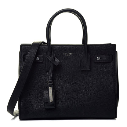 Saint Laurent Grained Calfskin Baby Sac De Jour Souple Black 1 of 9