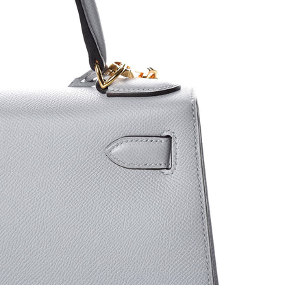 Hermes Epsom Kelly Sellier 28 Bleu Glacier 17 of 34