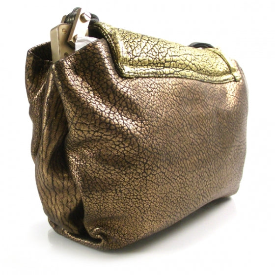 Leather Maizeha Large Shoulder Bag Metallic