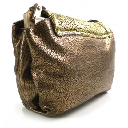 Lanvin Leather Maizeha Large Shoulder Bag Metallic 3 of 9