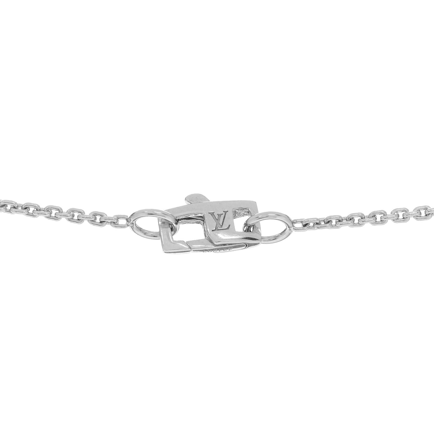 18K White Gold Lockit Key Pendant Necklace