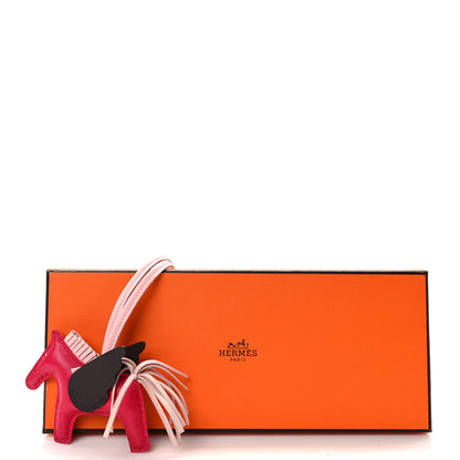 Hermes Milo Lambskin Grigri Rodeo Pegase Horse Bag Charm PM Framboise Rose Sakura Rouge Sellier 5 of 5