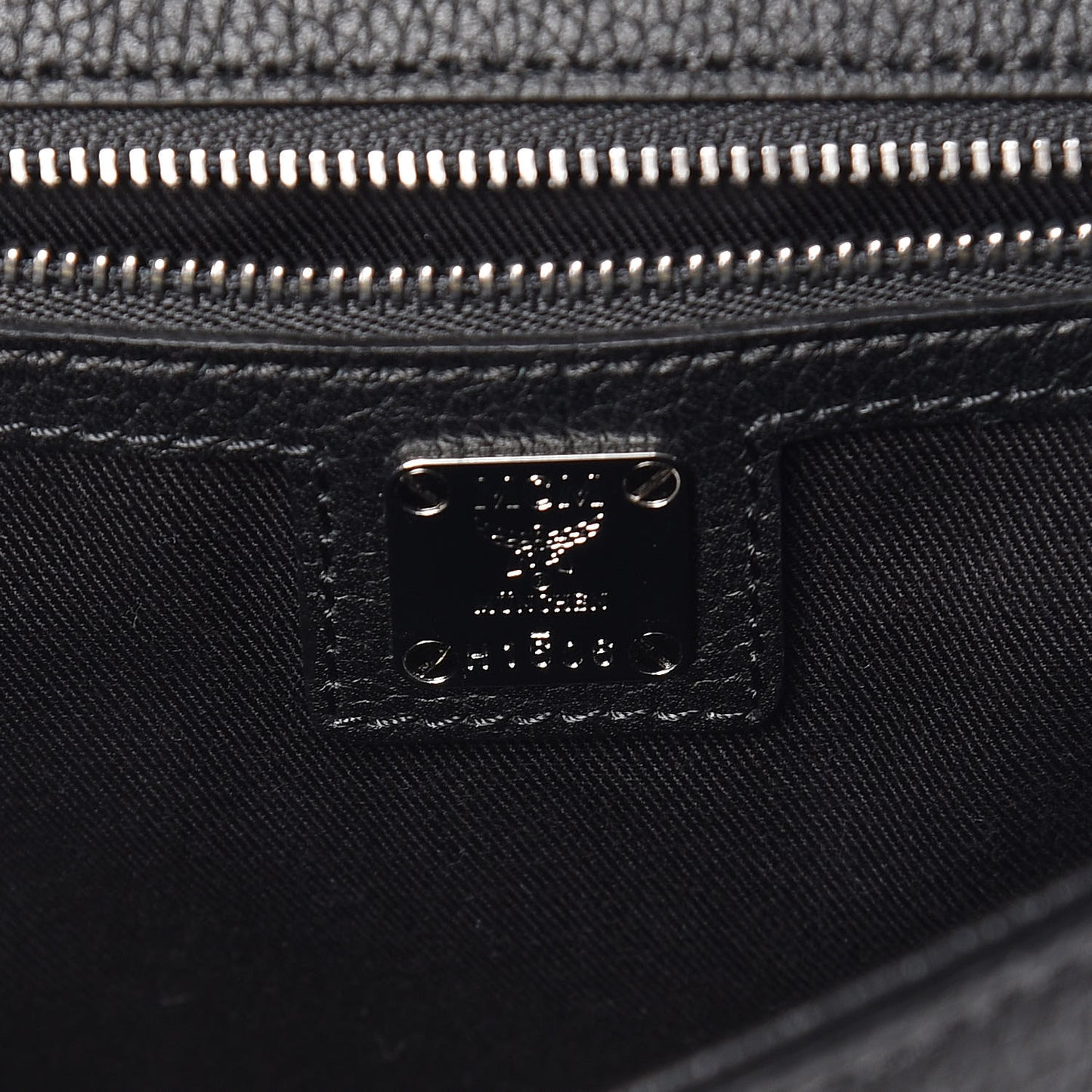 Metallic Grained Calfskin Studded Mini Catherine Crossbody Bag Black