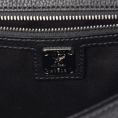 MCM Metallic Grained Calfskin Studded Mini Catherine Crossbody Bag Black 6 of 11