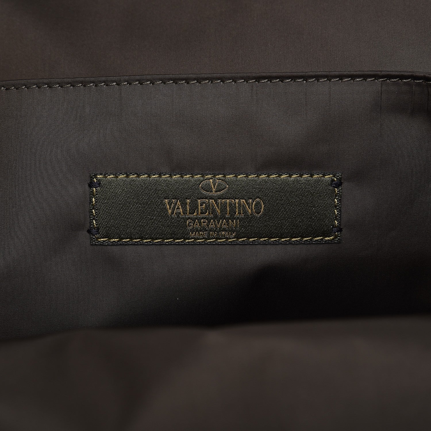 Valentino Garavani Nylon Camustars Backpack Army Green White 6 of 7
