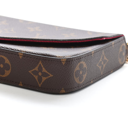 Louis Vuitton Monogram Pochette Felicie Chain Wallet Fuchsia 8 of 8