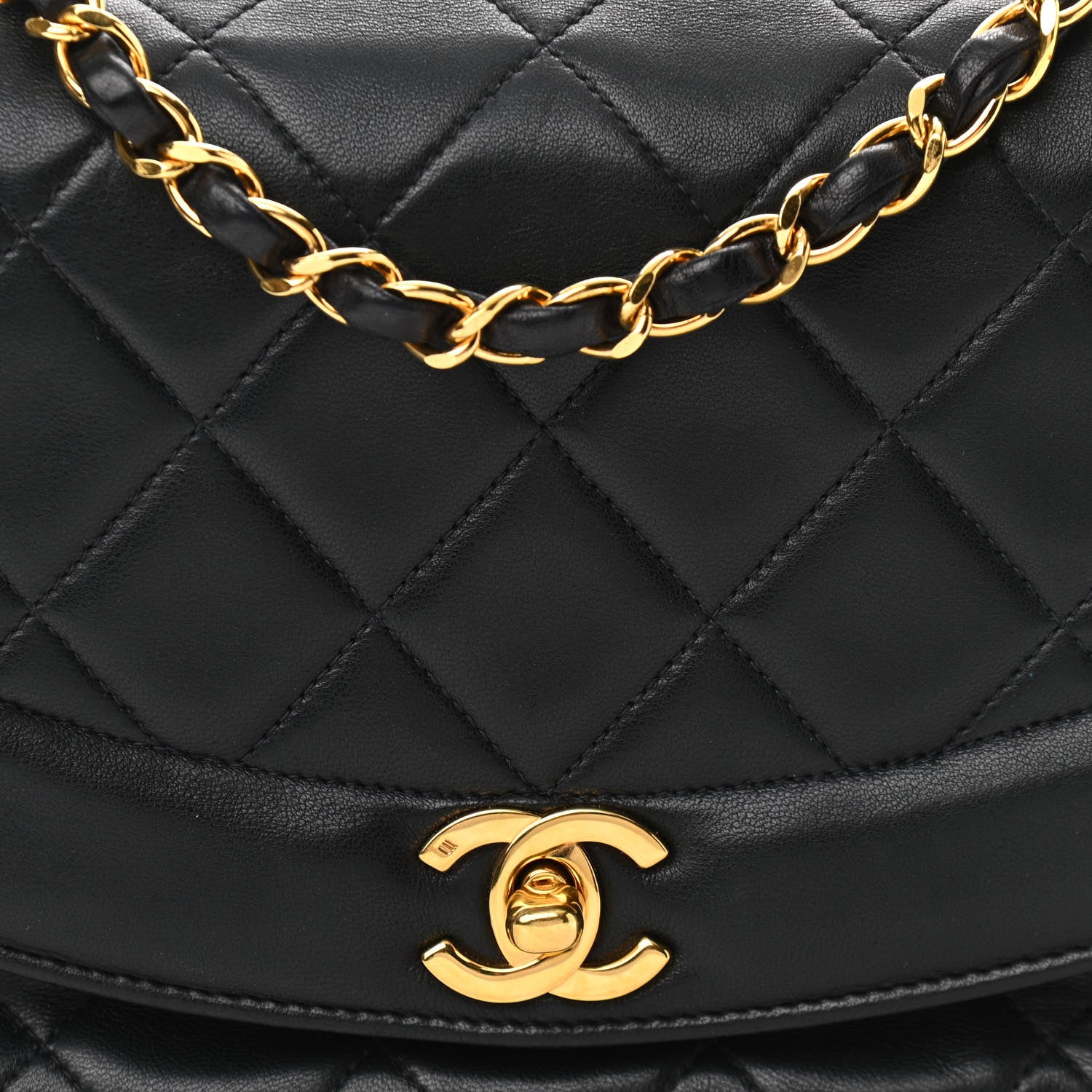 Chanel Lambskin Quilted Small Single Flap Black 8 of 10