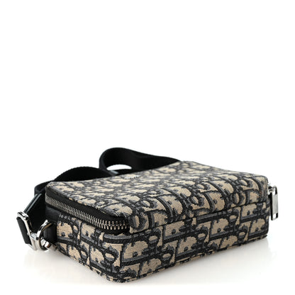 Christian Dior Oblique Pouch Navy Blue 4 of 10
