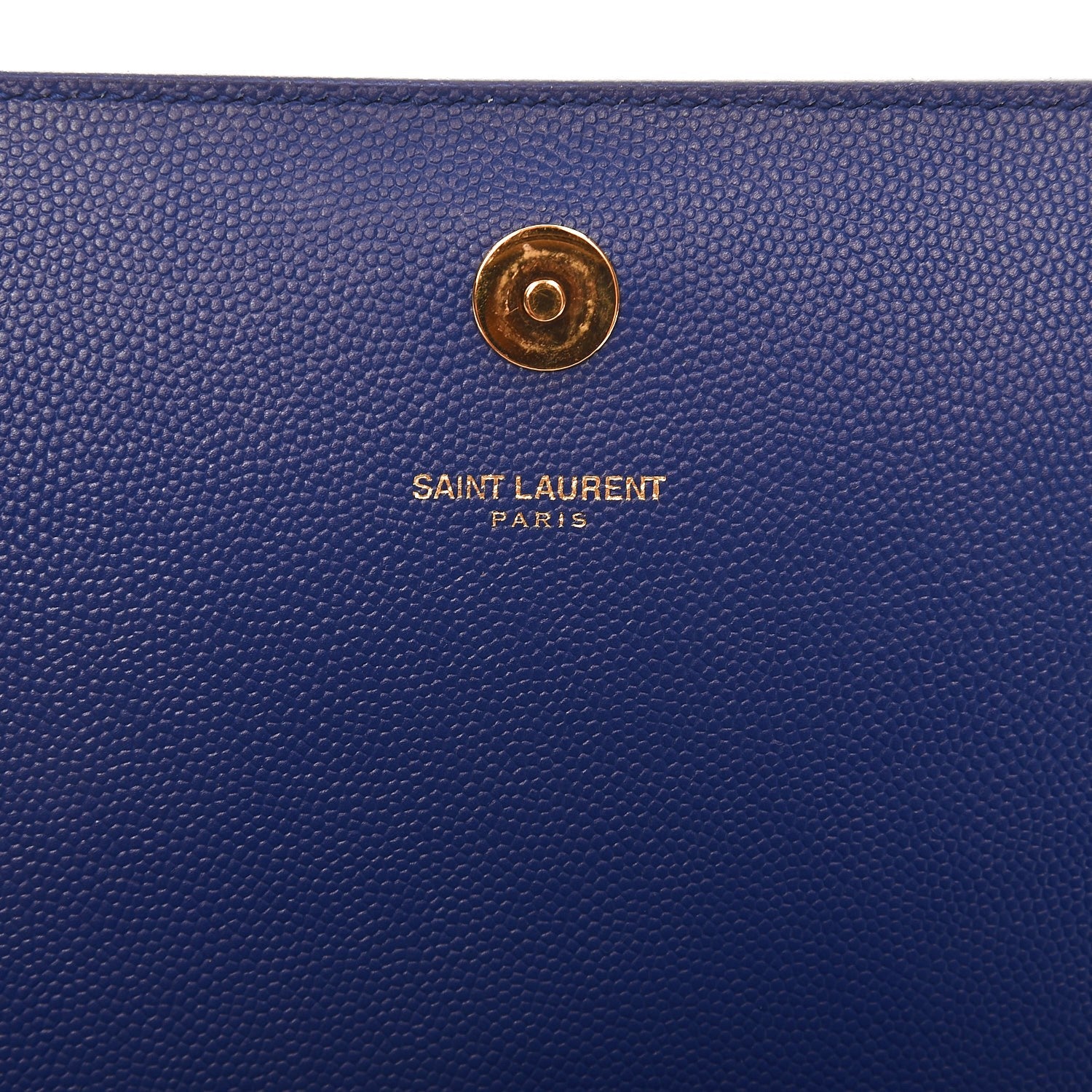 Saint Laurent Grain De Poudre Classic Monogram Kate Clutch Outremer 6 of 9