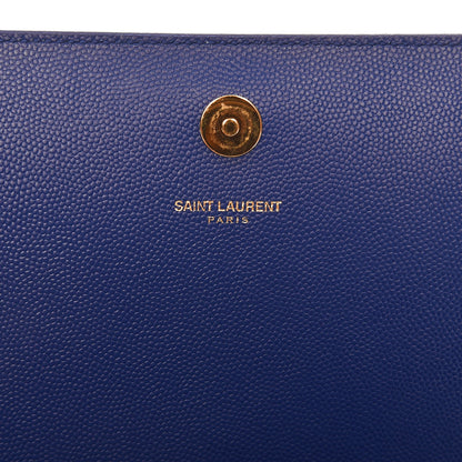 Saint Laurent Grain De Poudre Classic Monogram Kate Clutch Outremer 6 of 9