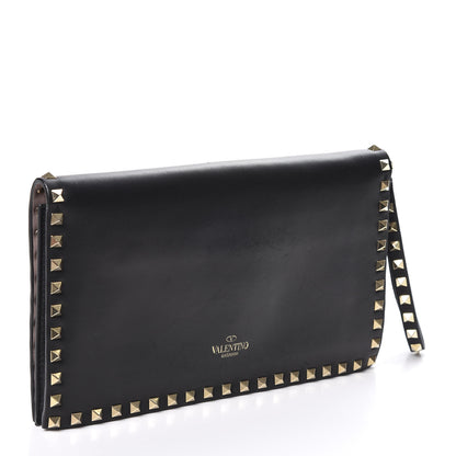 Valentino Garavani Nappa Rockstud Wristlet Clutch Black 2 of 9