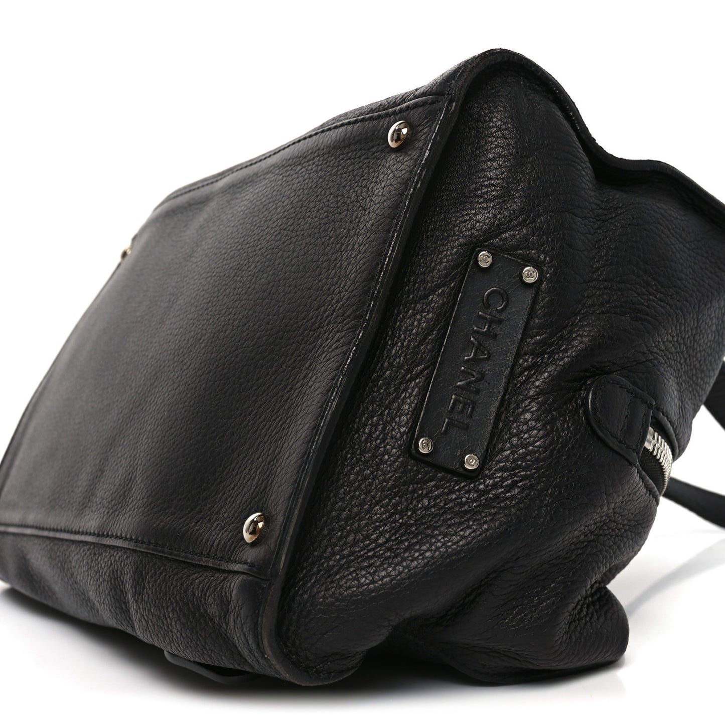 Calfskin Bolt Bowler Black