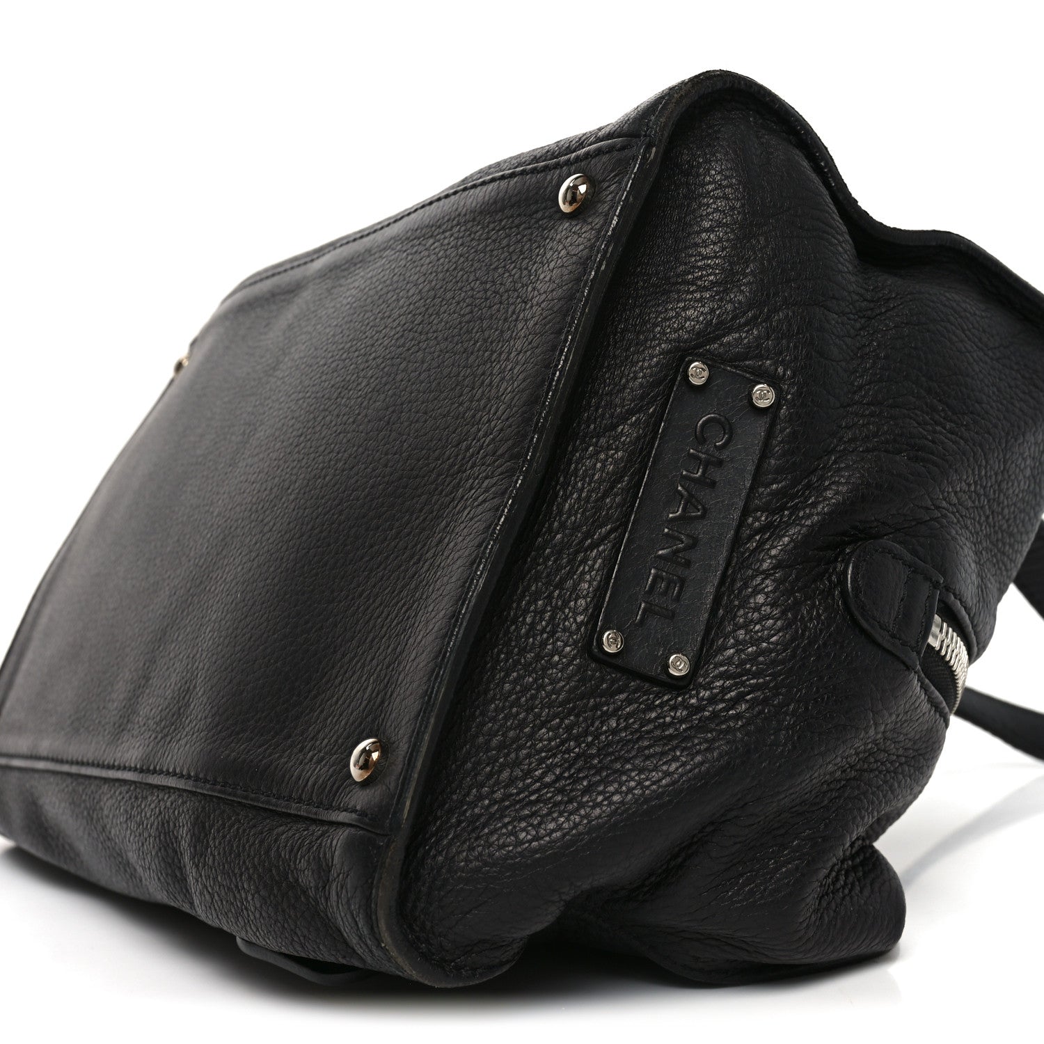 Chanel Calfskin Bolt Bowler Black 10 of 10