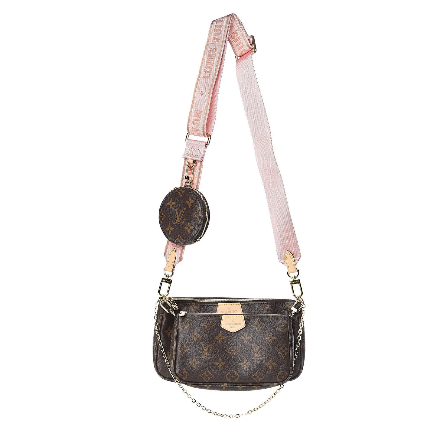 Monogram Multi Pochette Accessories Rose Clair