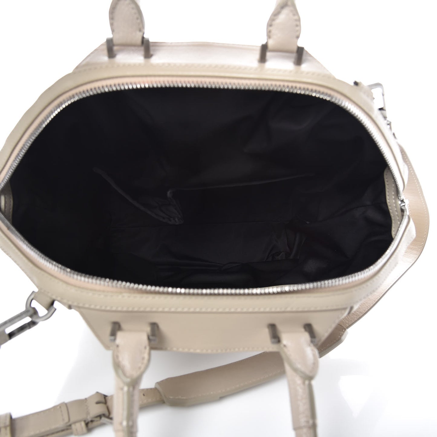 Pebbled Calfskin Large Emile Beige