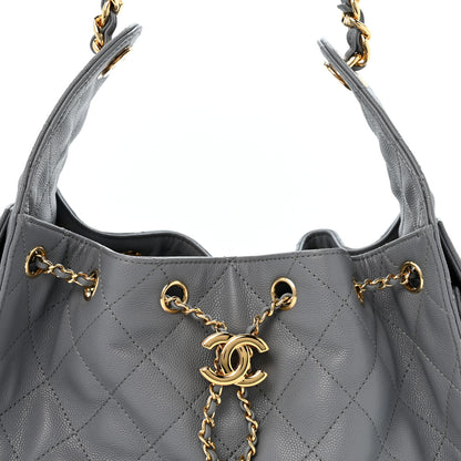 Chanel Caviar Quilted Small Chanel 25 Handbag Dark Grey 8 of 11