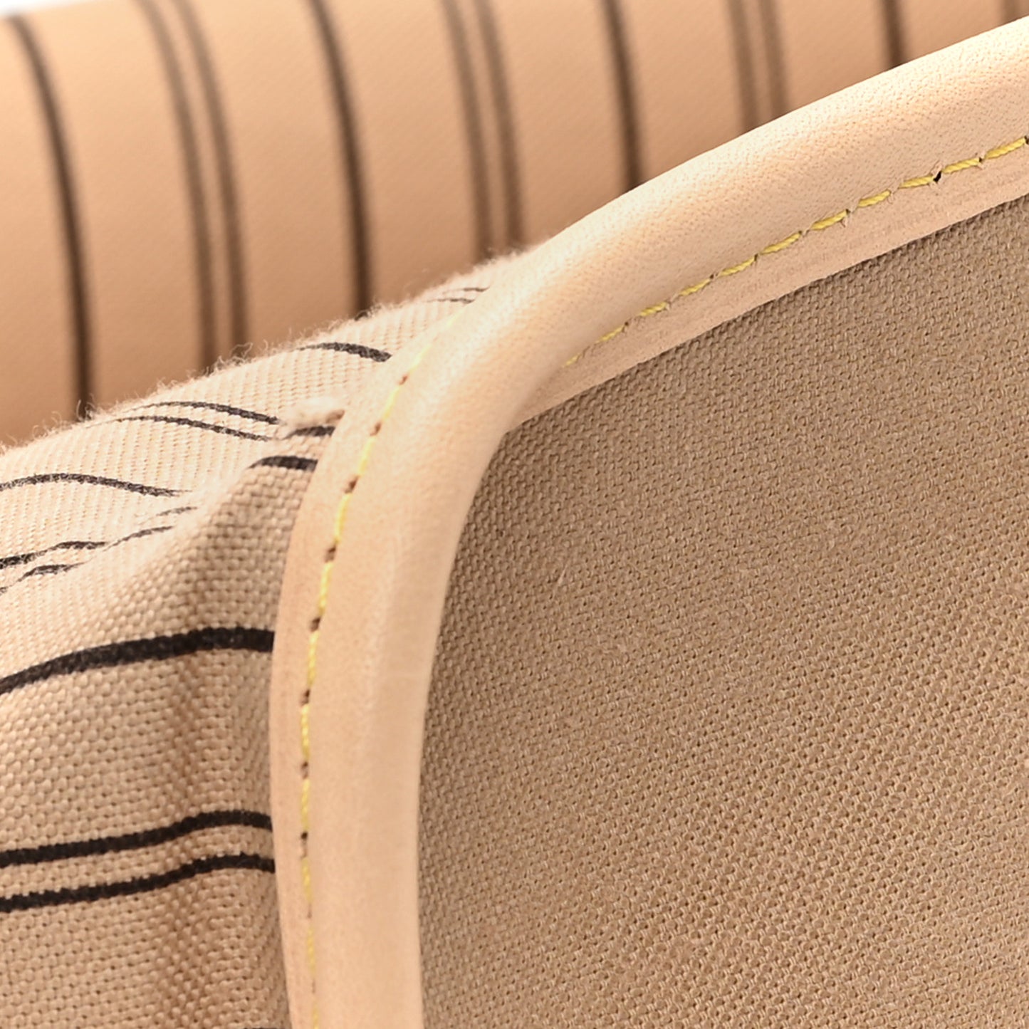 Monogram Stamped Inside Out Neverfull Bandouliere GM Beige