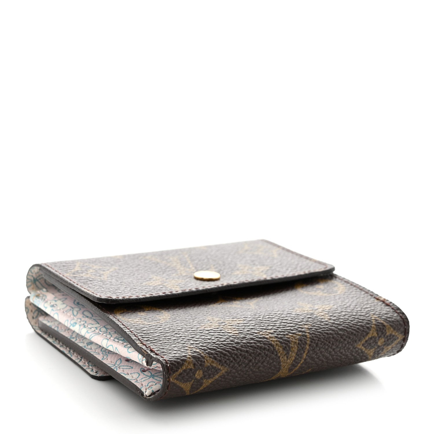 Louis Vuitton Monogram Fleuri Elise Wallet Rose 4 of 15