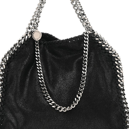 Stella McCartney Shaggy Deer Mini Falabella Fold Over Tote Black 7 of 9