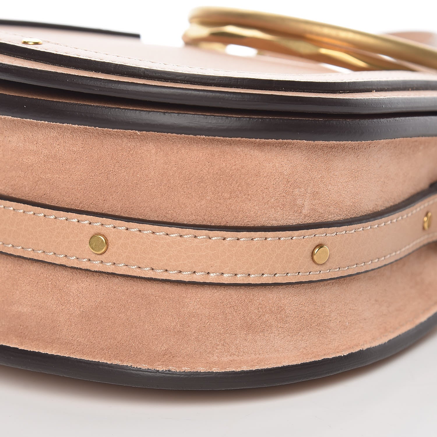 Chloe Calfskin Suede Small Nile Bracelet Bag Biscotti Beige 10 of 10