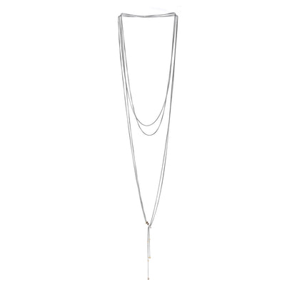 David Yurman Sterling Silver 18K Yellow Gold Diamond Petite Helena Y Necklace 3 of 6