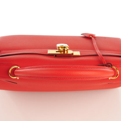 Hermes Togo Kelly Retourne 32 Geranium 8 of 19