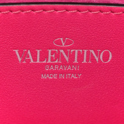 Valentino Garavani Swarovski Crystal Embroidered Vlogo Small Loco Shoulder Bag Crystal Magenta Silver 6 of 11