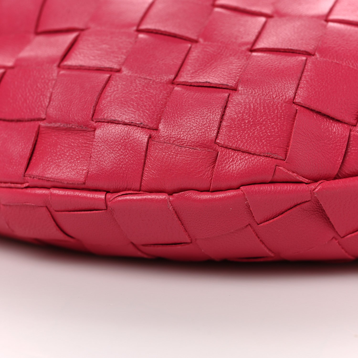 Bottega Veneta Nappa Intrecciato Teen Jodie Hobo Cranberry 7 of 8