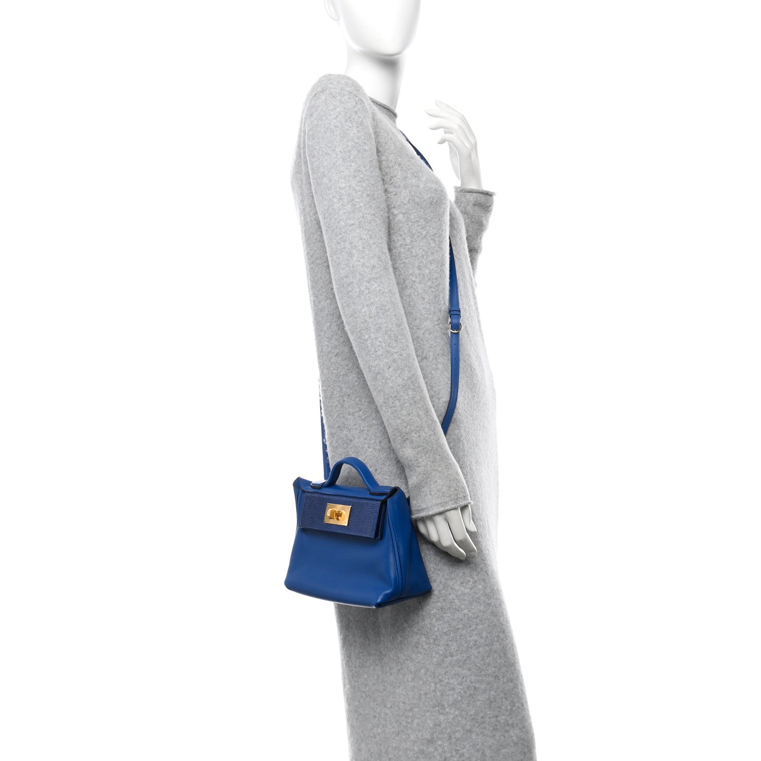 Hermes Evercolor Swift Lizard Touch 24/24 21 Bleu France Bleu Saphir 2 of 11