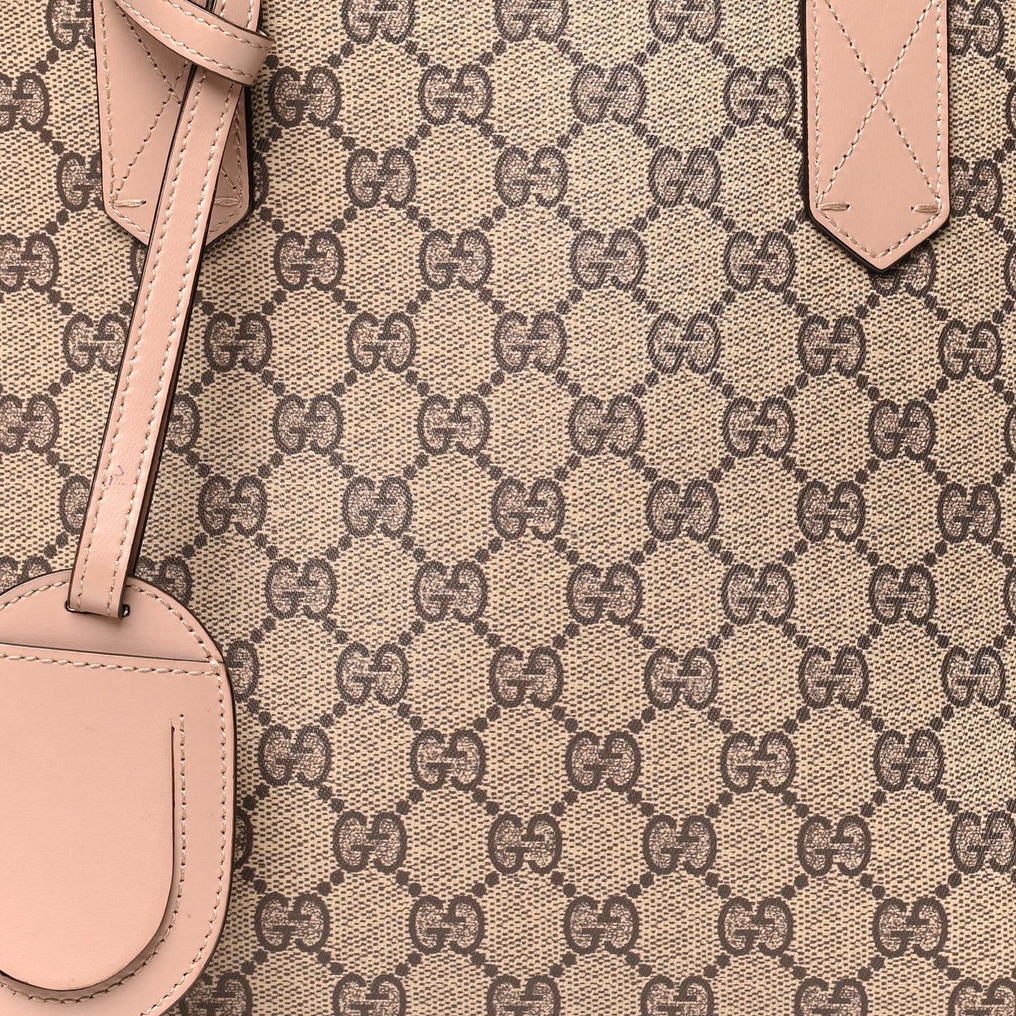 Textured Calfskin Monogram Small Reversible GG Tote Dark Cipria