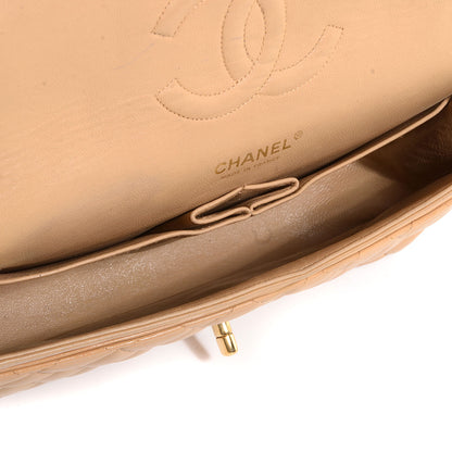 Chanel Lambskin Medium Double Flap Beige 5 of 10