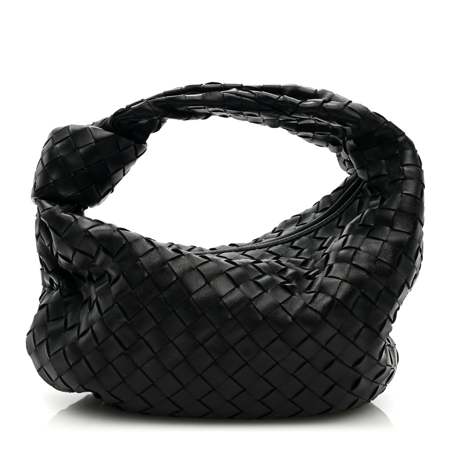 Nappa Intrecciato Teen Jodie Hobo Black