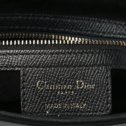 Christian Dior Grained Calfskin Saddle Bag Black 6 of 9
