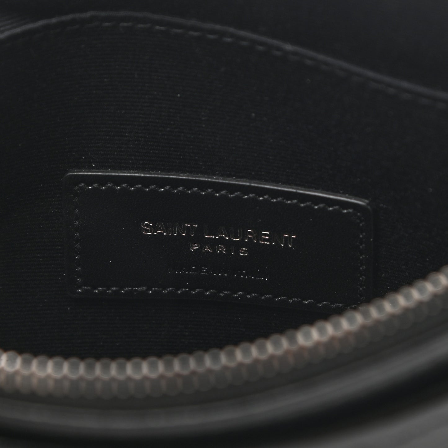Crinkled Calfskin Matelasse Monogram Niki Bill Pouch Black