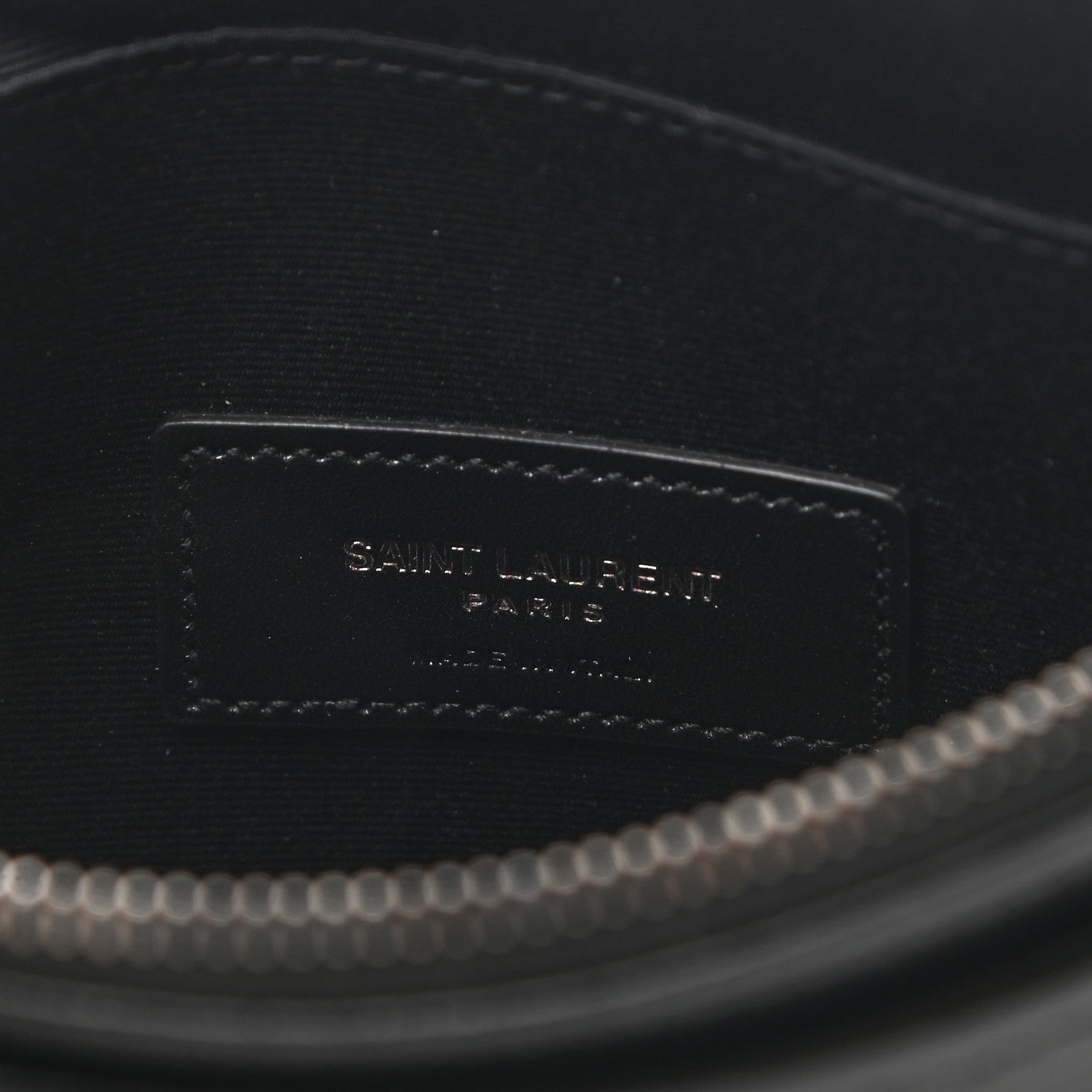 Saint Laurent Crinkled Calfskin Matelasse Monogram Niki Bill Pouch Black 6 of 7