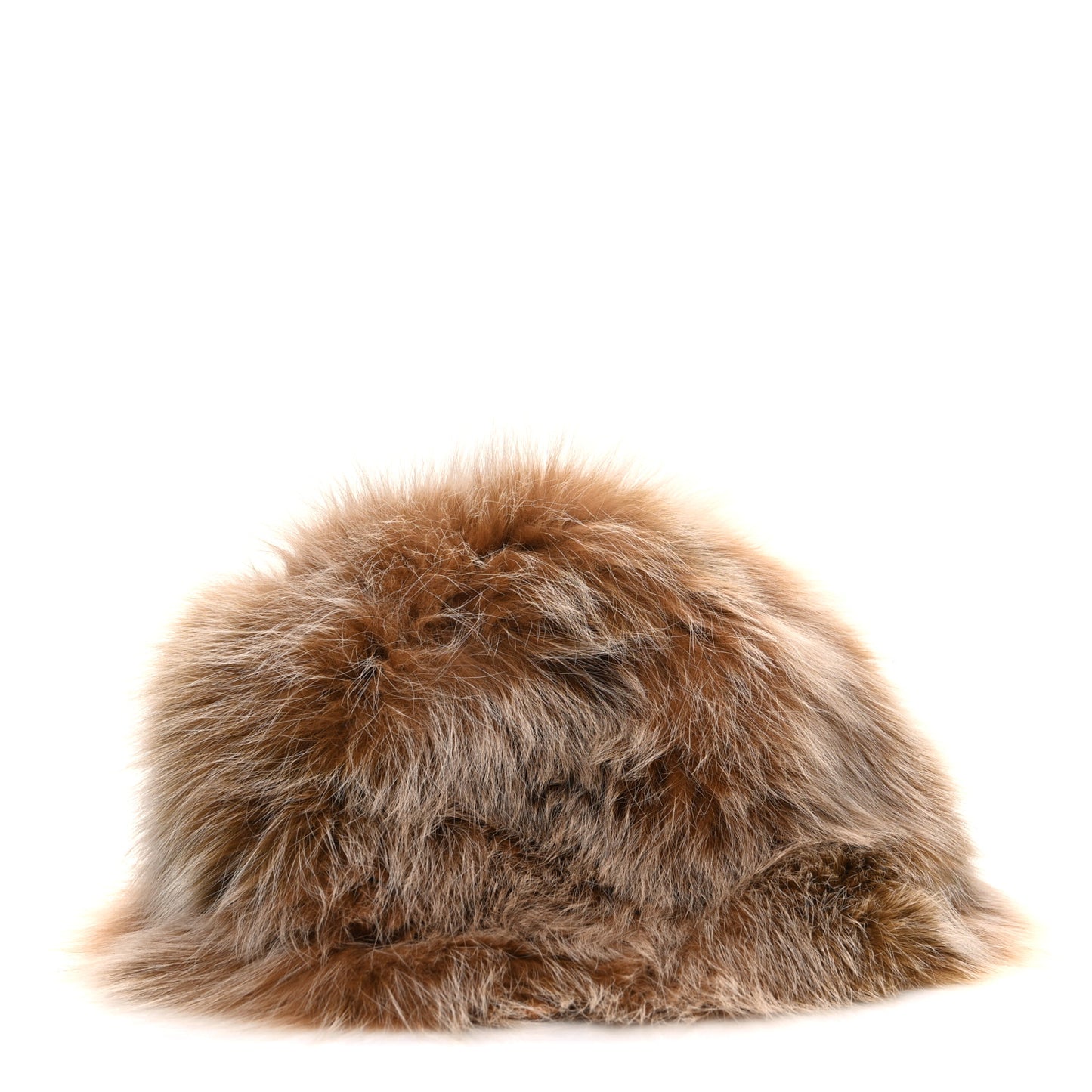 Fox Fur Bucket Hat M Camel