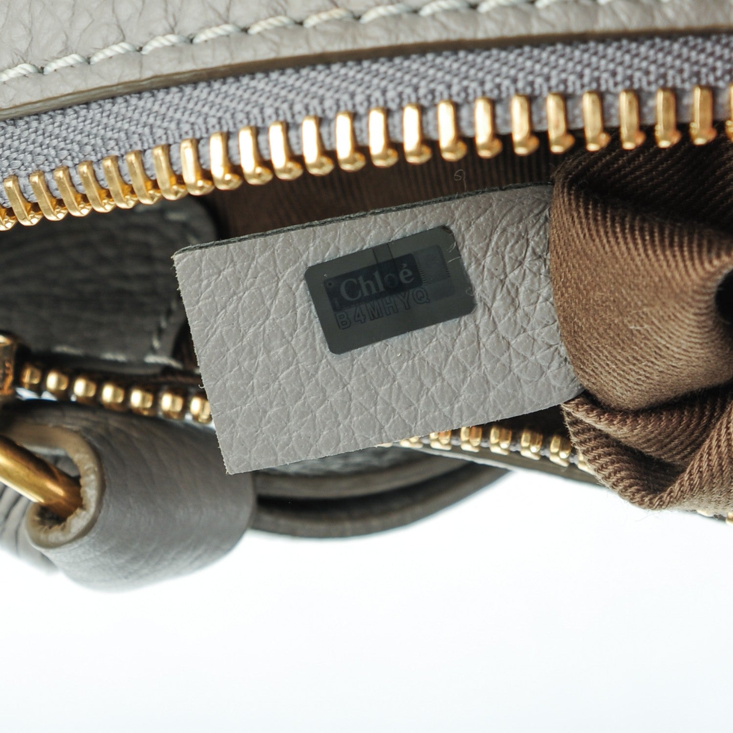 Chloe Calfskin Medium Marcie Satchel Cashmere Grey 8 of 8