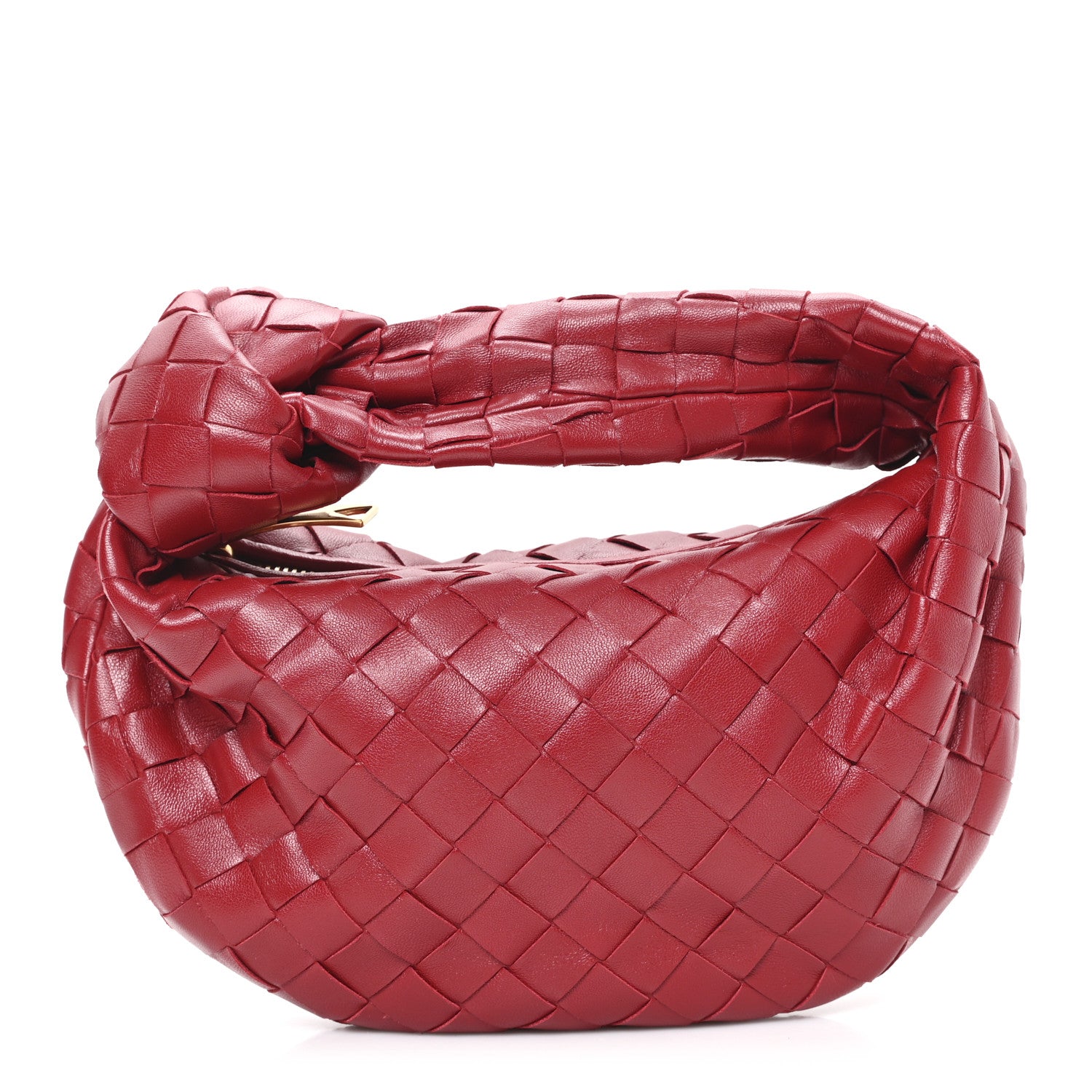 Bottega Veneta Nappa Intrecciato Mini Jodie Dark Red 1 of 10