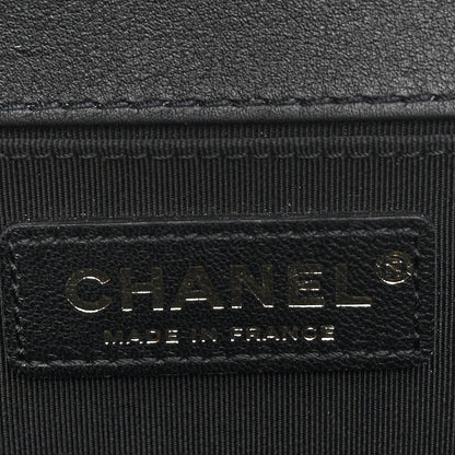 Chanel Lambskin Quilted Medium Top Handle Boy Flap Black 6 of 11