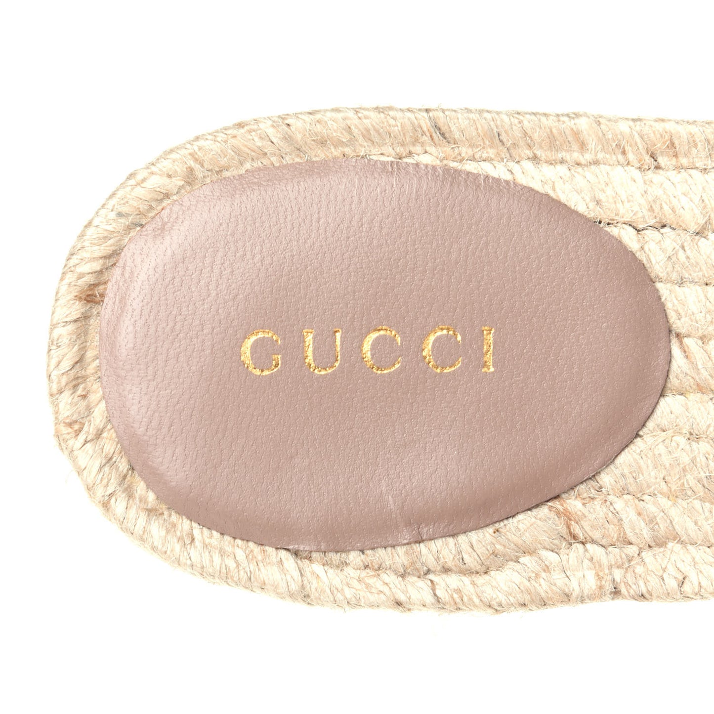 Nappa Matelasse GG Marmont Espadrille Slide Sandals 37 Porcelain Rose