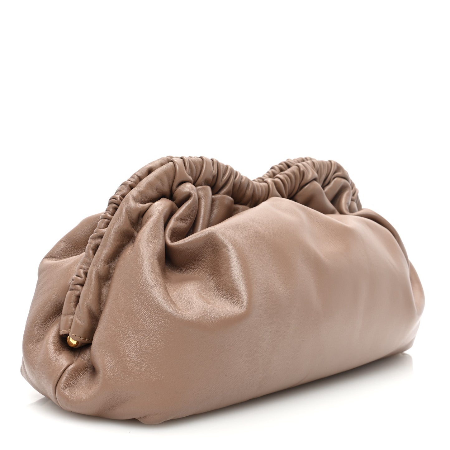 Lambskin Cloud Clutch Biscotto